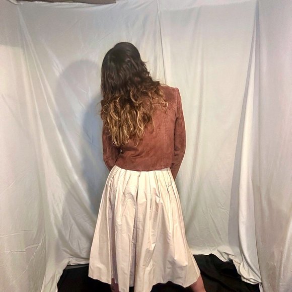 Vintage Lord & Taylor Suede Cropped Jacket - Picture 5 of 16